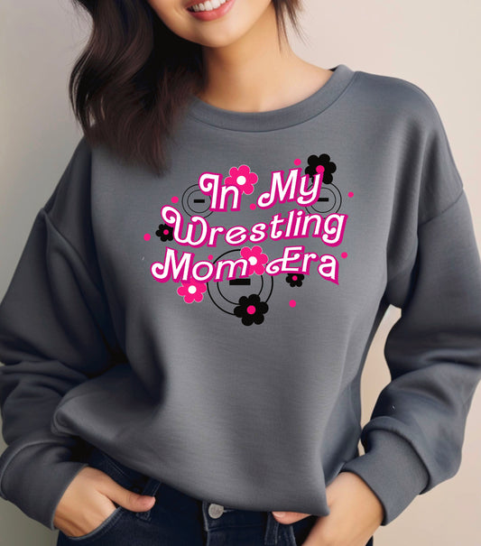 Wrestling mom Era Crew Neck Sweatshirt