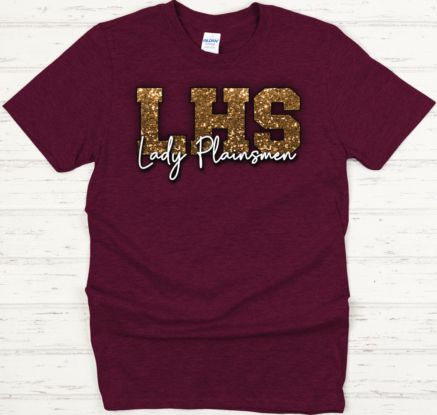 LHS Lady Plainsmen Faux Glitter Spirit Tee