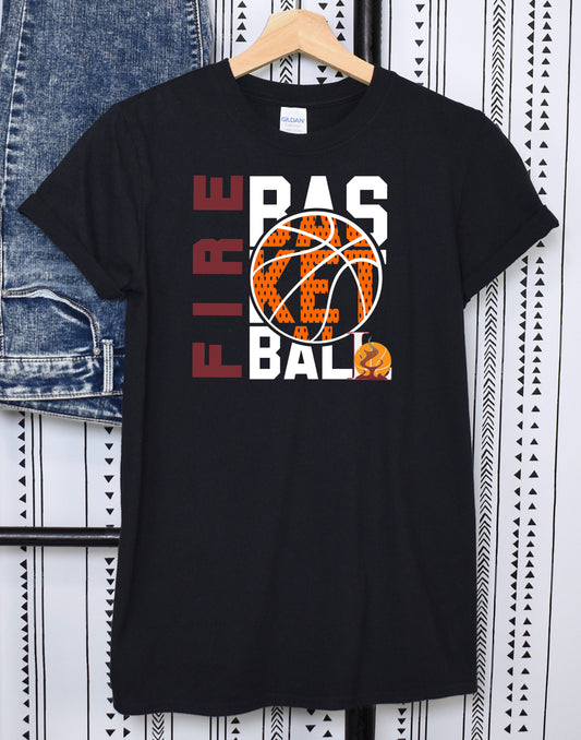 Fire Basketball Tee