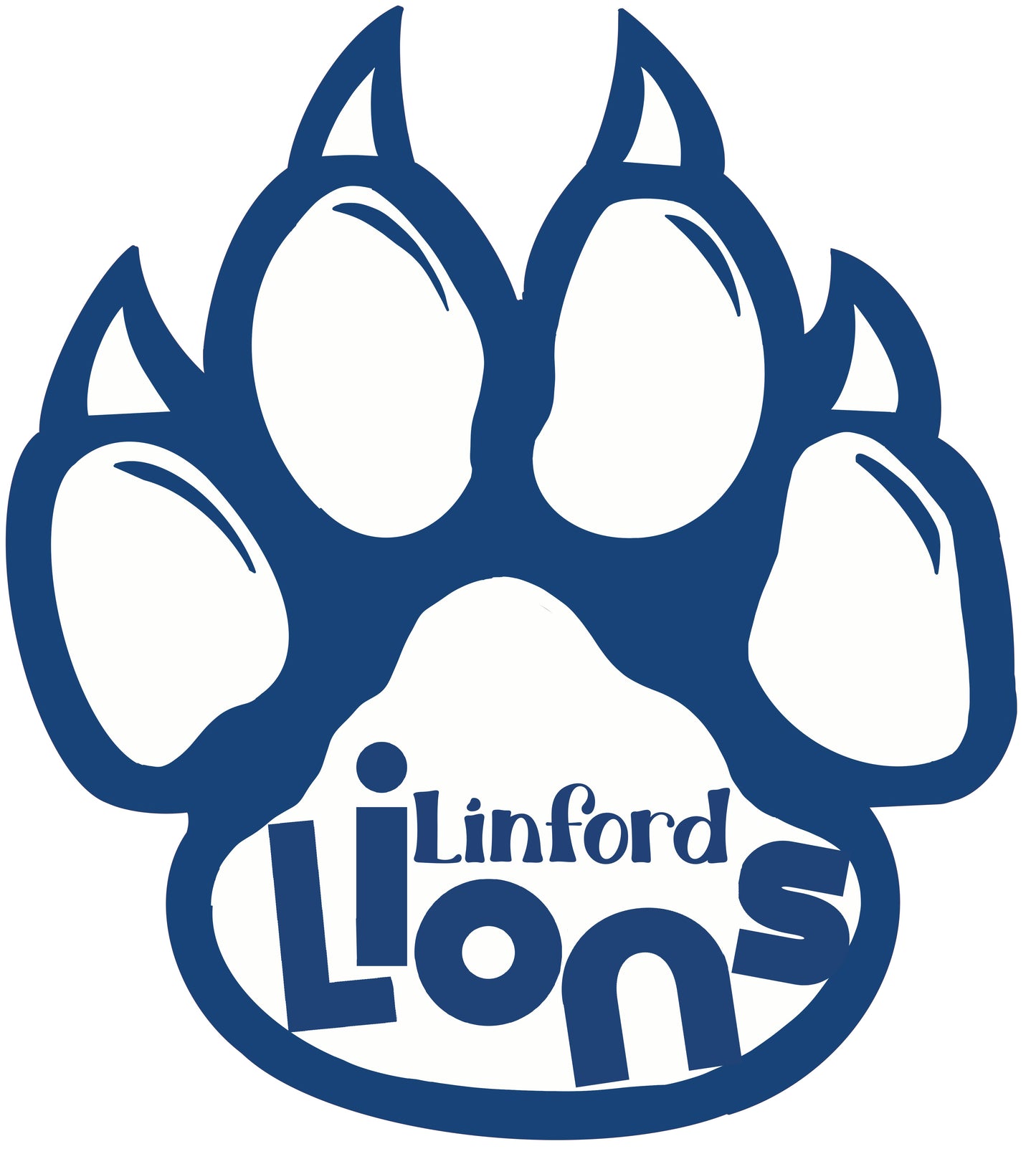 Linford Paw Print Sticker