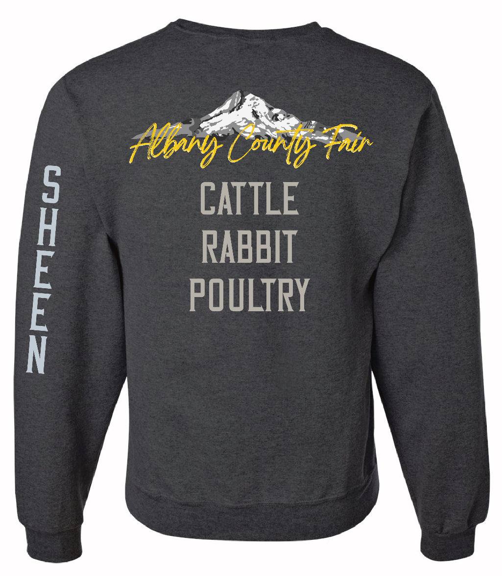 4H County Fair Hood Crewneck- Custom with your club, name, and projects