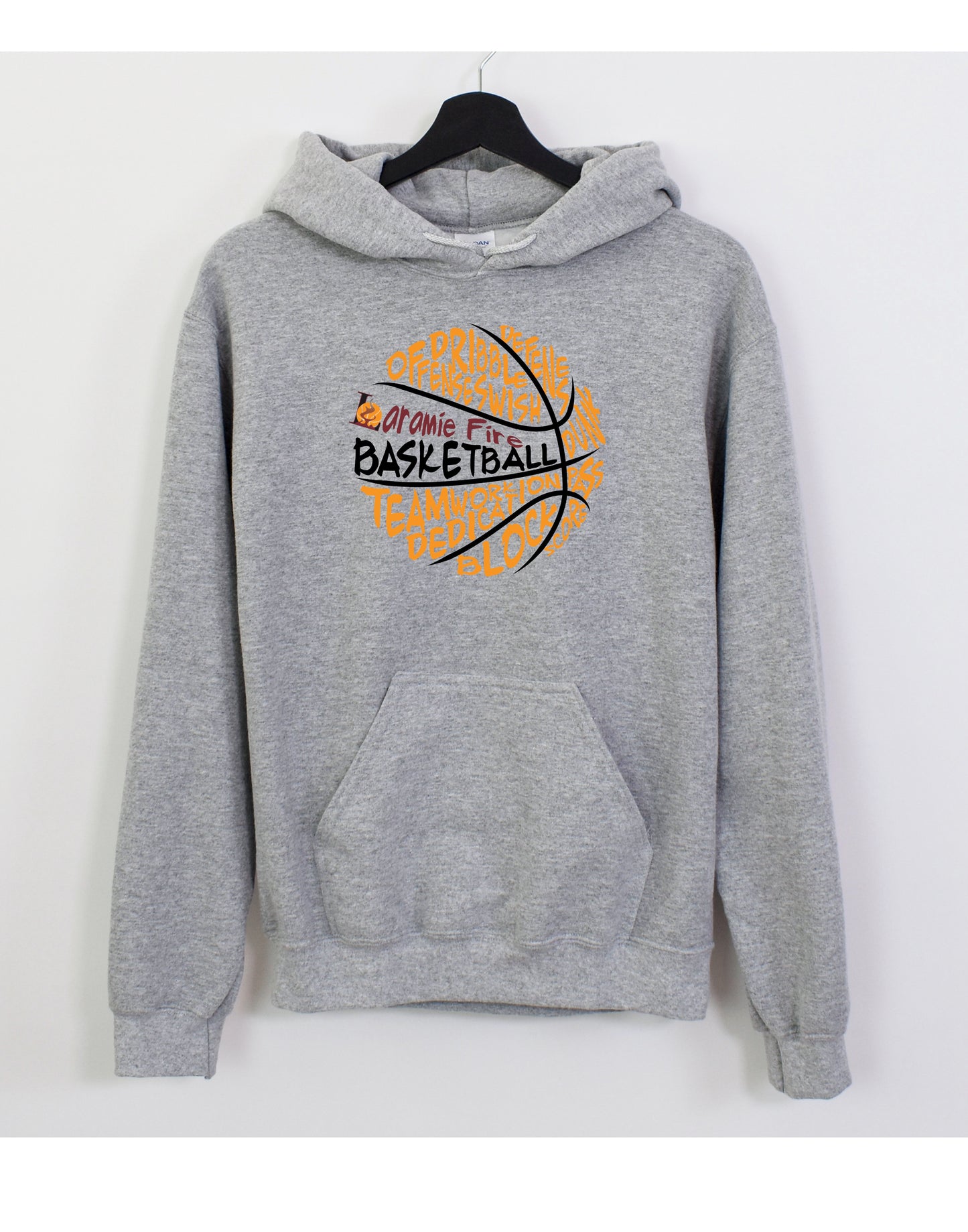 Graffiti Fire Basketball Sweatshirt