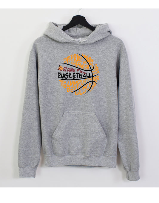Graffiti Fire Basketball Sweatshirt