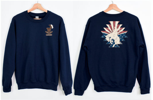 Rodeo Flag Sweatshirt Hoodie or Crew