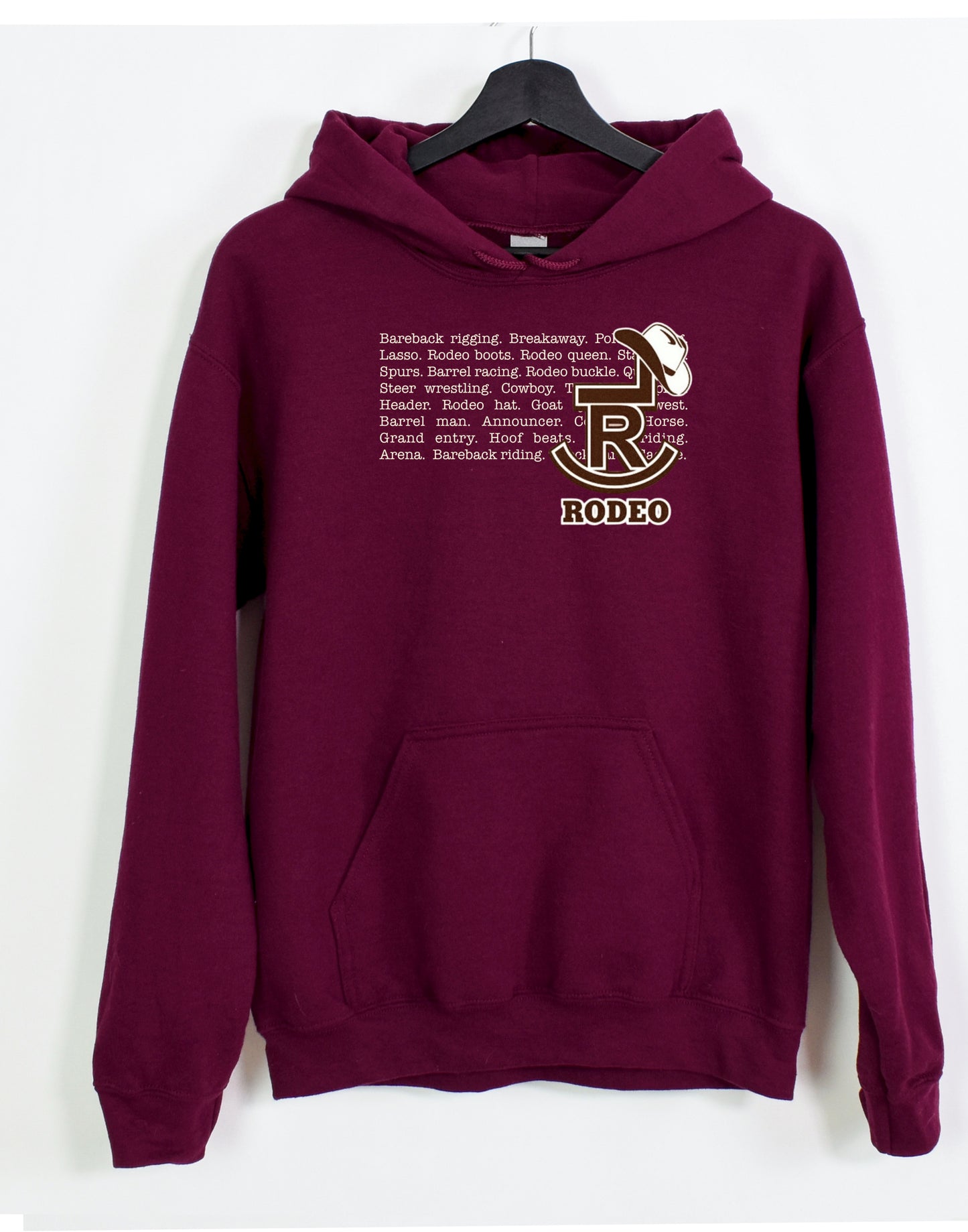 Rodeo Words Sweatshirt Hoodie or Crew