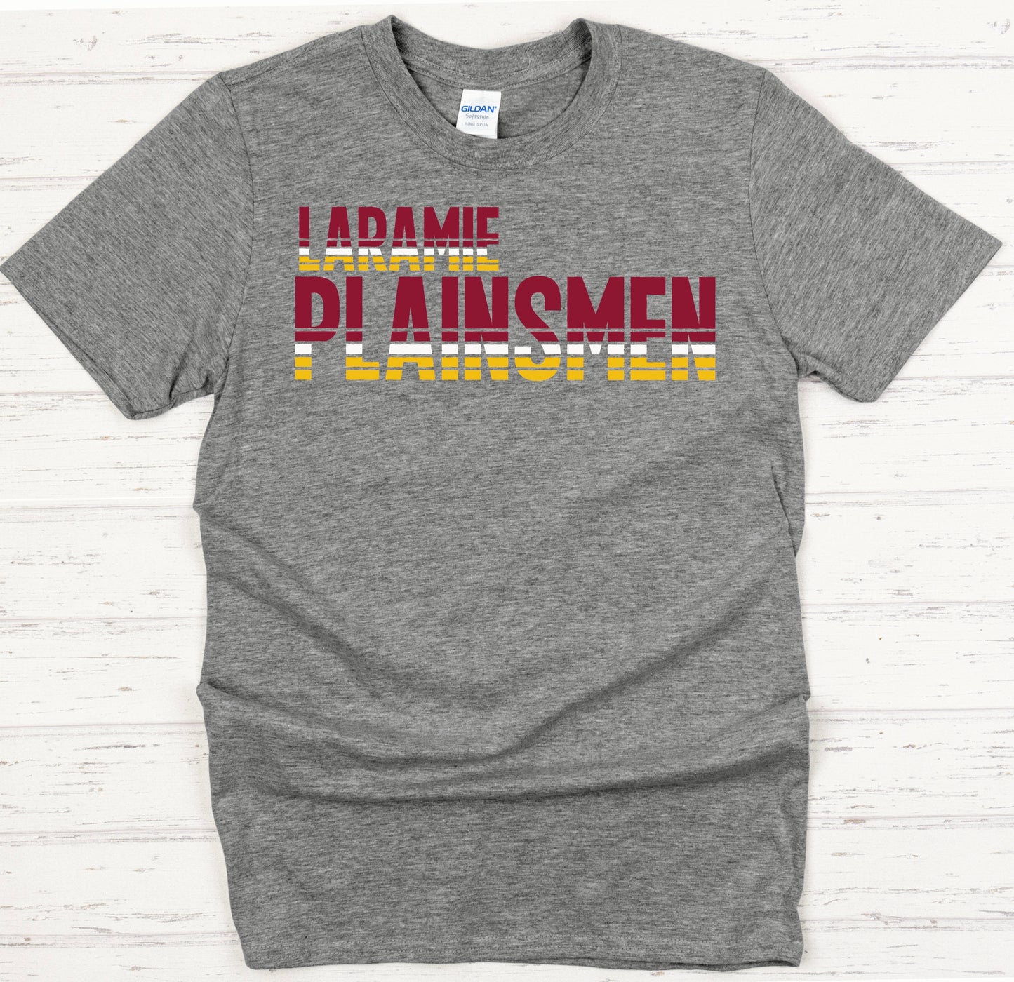 Laramie Plainsmen – Retro Stripe Tee